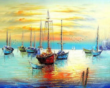 Cargar imagen en el visor de la galería, Pintar Por Números - Mar Calmado - Figuredart - Barcos Paisajes