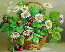 Cargar imagen en el visor de la galería, Pintar Por Números - Margaritas Y Flores En Pequeña Cereza - Figuredart - Flores