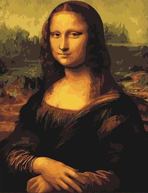 Pintar Por Números - Mona Lisa - Figuredart - Reproducción De Obras De Arte