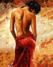 Cargar imagen en el visor de la galería, Pintar Por Números - Mujer Desnuda De Espaldas 1 - Figuredart - Desnudos Romanticismo