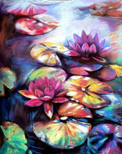 Cargar imagen en el visor de la galería, Pintar Por Números - Nenúfares Coloridos - Figuredart - Flores