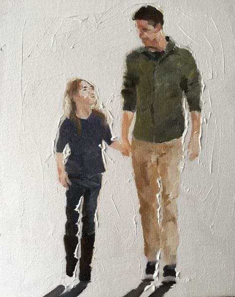 Pintar Por Números - Padre E Hija 1 - Figuredart - Retrato