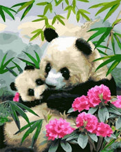 Cargar imagen en el visor de la galería, Pintar Por Números - Panda De La Madre Y El Niño - Figuredart - Animales Pandas