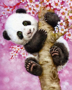 Pintar Por Números - Panda - Figuredart - Animales Pandas