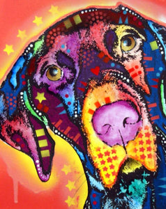 Pintar Por Números - Perro Color 1 - Figuredart - Animales Perros Pop Art