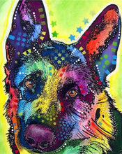 Cargar imagen en el visor de la galería, Pintar Por Números - Perro De Color 2 - Figuredart - Animales Perros Pop Art