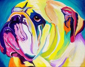 Pintar Por Números - Perro Llamativo - Figuredart - Animales Perros
