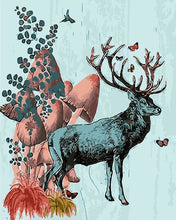 Cargar imagen en el visor de la galería, Pintar Por Números - Rey De Los Ciervos - Figuredart - Animales Flores