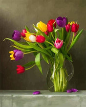 Cargar imagen en el visor de la galería, Pintar Por Números - Rosas Multicolores - Figuredart - Flores Novedades