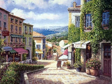 Cargar imagen en el visor de la galería, Pintar Por Números - Tienda Mediterránea Tablero De Dibujo De La Puerta - Figuredart - Paisajes