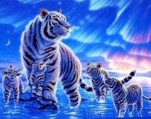 Cargar imagen en el visor de la galería, Pintar Por Números - Tigre Blanco - Figuredart - Animales Tigres