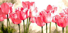Cargar imagen en el visor de la galería, Pintar Por Números - Tulipanes De Color Rosa - Figuredart - Flores