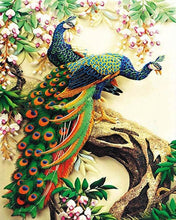 Cargar imagen en el visor de la galería, Pintar Por Números - Un Pavo Real - Figuredart - Animales Pavo Real