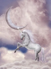 Cargar imagen en el visor de la galería, Pintar Por Números - Unicornio Y La Luna - Figuredart - Animales