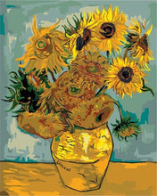 Cargar imagen en el visor de la galería, Pintar Por Números - Van Gogh - Girasoles - Figuredart - Flores Reproducción De Obras De Arte Van Gogh