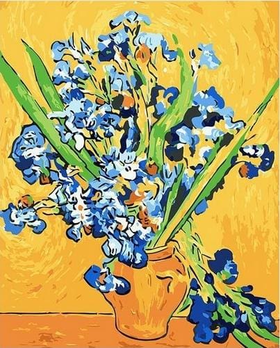 Pintar Por Números - Van Gogh Iris - Figuredart - Flores Reproducción De Obras De Arte Van Gogh