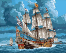 Cargar imagen en el visor de la galería, Pintar Por Números - Velaro En El Mar - Figuredart - Barcos