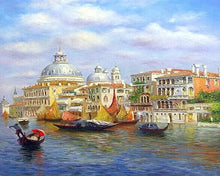 Cargar imagen en el visor de la galería, Pintar Por Números - Venecia 1 - Figuredart - Barcos Ciudades Paisajes