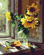 Cargar imagen en el visor de la galería, Pintar Por Números - Ventanas Y Manzanas - Figuredart - Flores