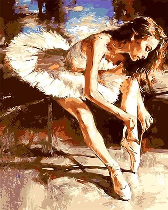 Pintar Por Números - Zapatillas De Ballet - Figuredart - Baile