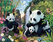 Cargar imagen en el visor de la galería, Punto De Cruz Diamante - Punto De Cruz Diamante - Familia Del Panda - Figuredart - Mascotas Pandas Punto De Cruz Diamante Animales