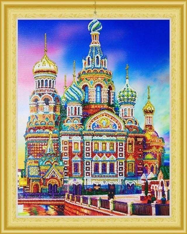 Punto de Cruz Diamante - Iglesia rusa – Figured'Art