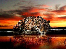 Cargar imagen en el visor de la galería, Punto De Cruz Diamante - Punto De Cruz Diamante - Leopardo - Figuredart - Leopardos Mascotas Punto De Cruz Diamante Animales