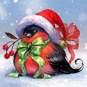 Punto De Cruz Diamante - Punto De Cruz Diamante - Pájaro De La Navidad - Figuredart - Mascotas Navidad Punto De Cruz Diamante Animales