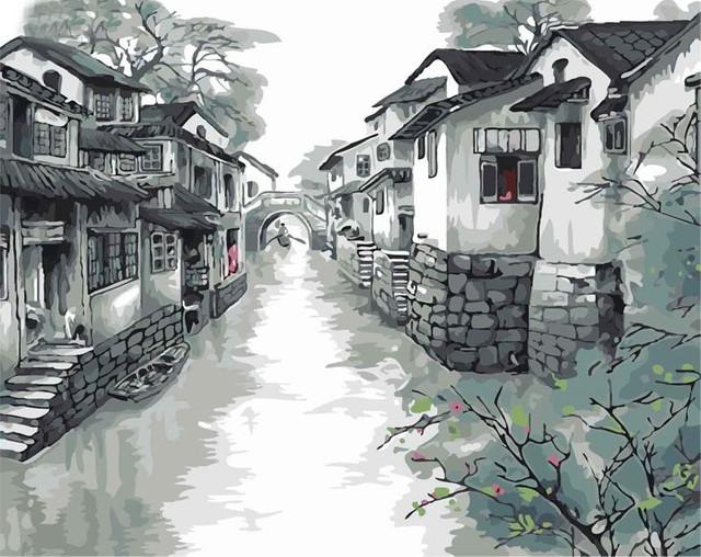 Pintar por números - Suzhou en China