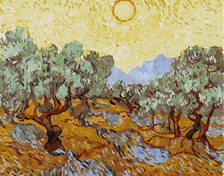 Pintar por números - Van Gogh St Remy Oliviers